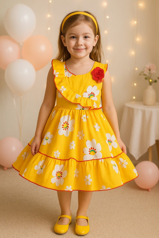 Baby Girls Cotton Frock Causal Dress