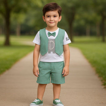 Jivzo Unisex Clothing Sets for Boys & Baby Girls-(bt19grn)