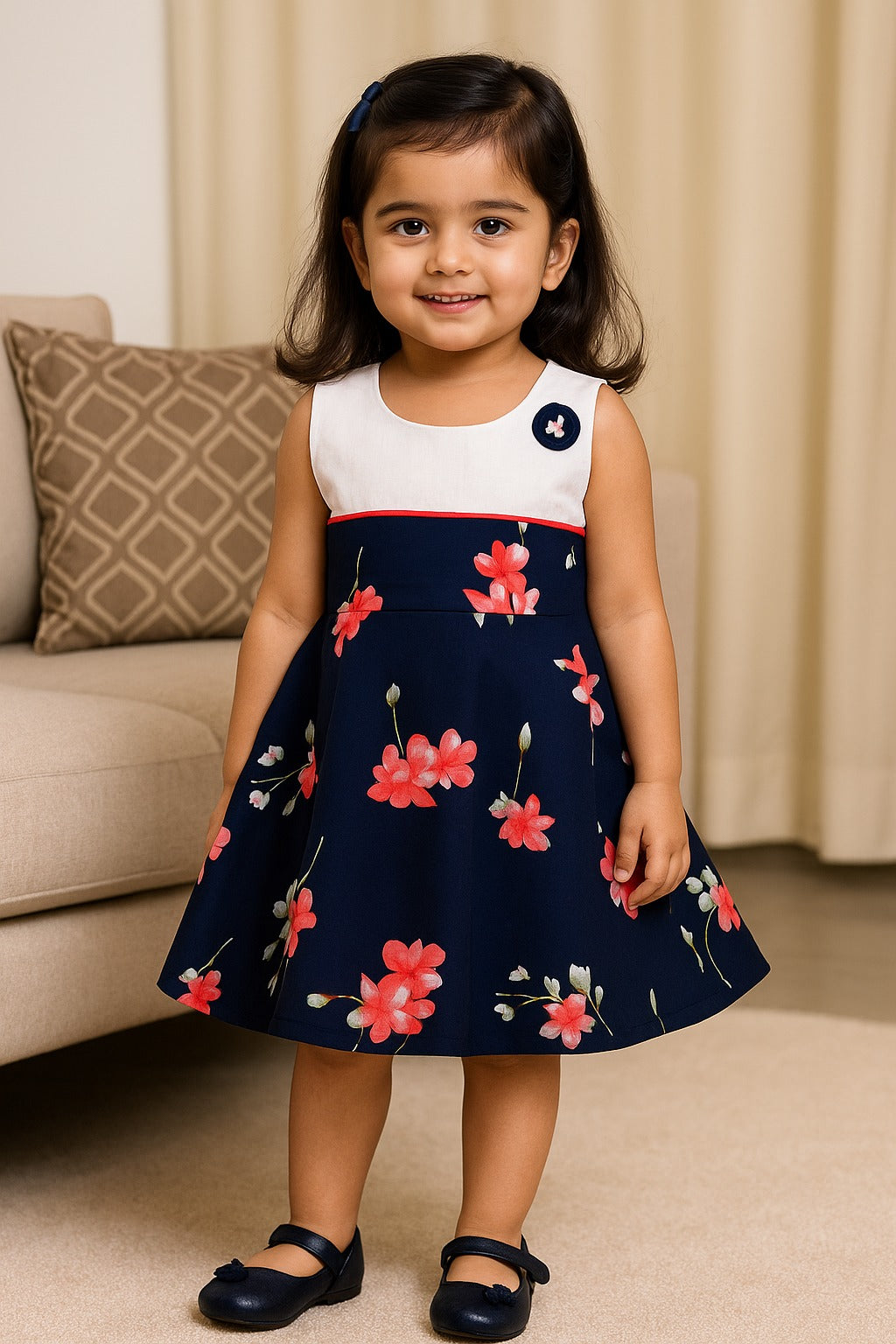 Baby Girls Midi/Knee Length Casual DressÂ 