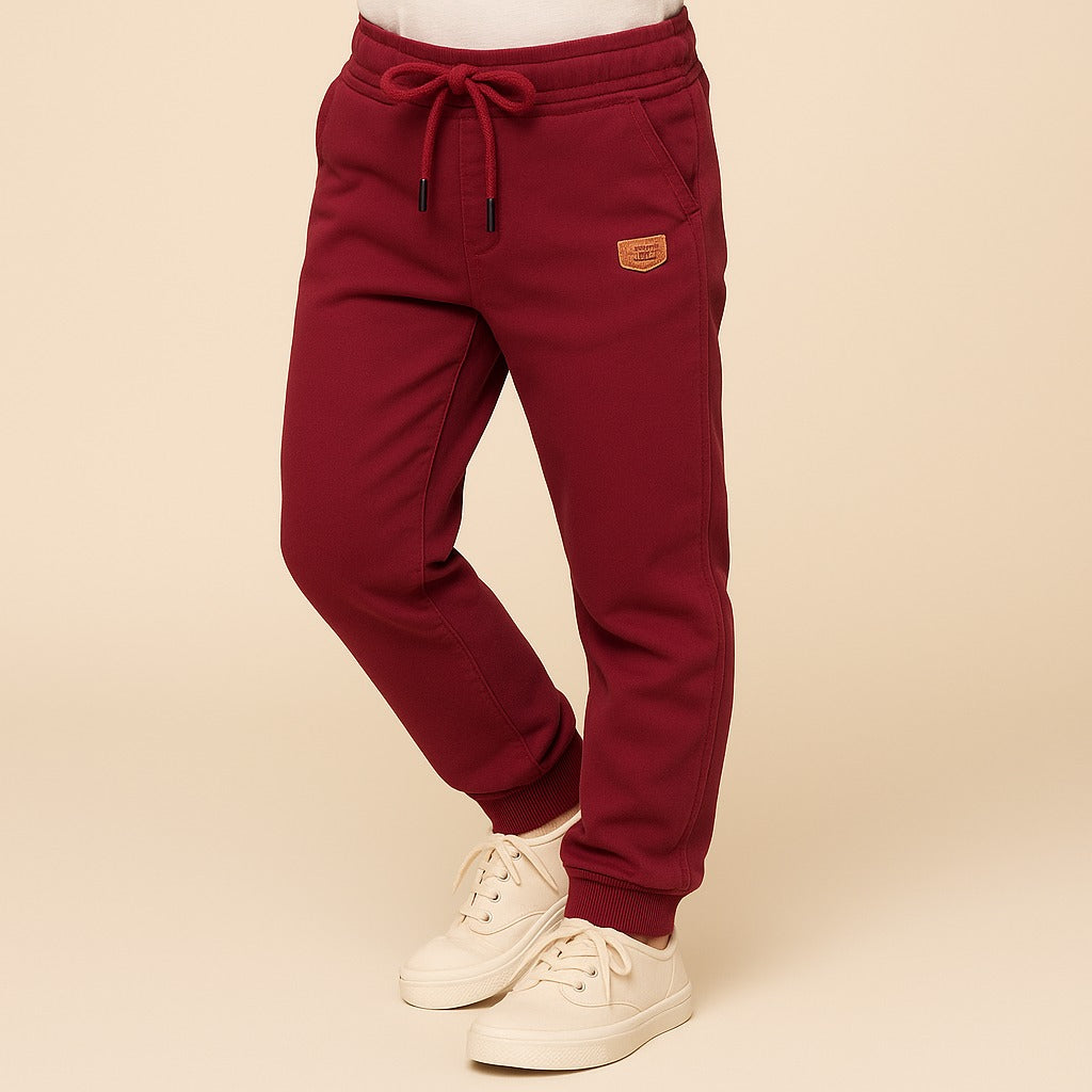 Boys Cotton Elastic Casual Trouser