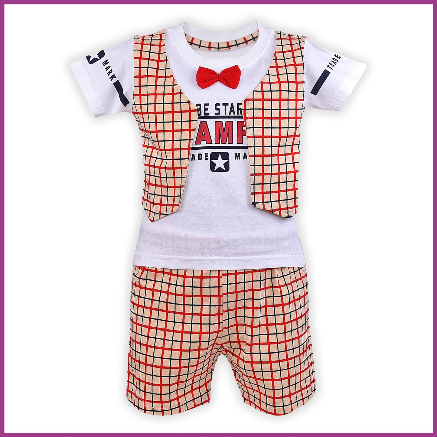 Jivzo Unisex Clothing Sets for Boys & Baby Girls-(bt17rd)