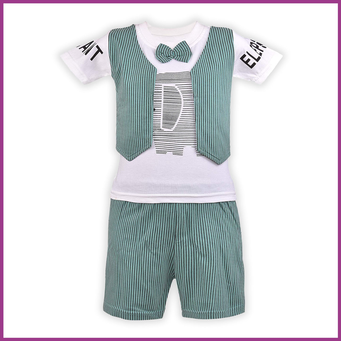 Jivzo Unisex Clothing Sets for Boys & Baby Girls-(bt19grn)