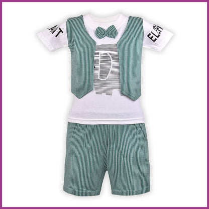 Jivzo Unisex Clothing Sets for Boys & Baby Girls-(bt19grn)