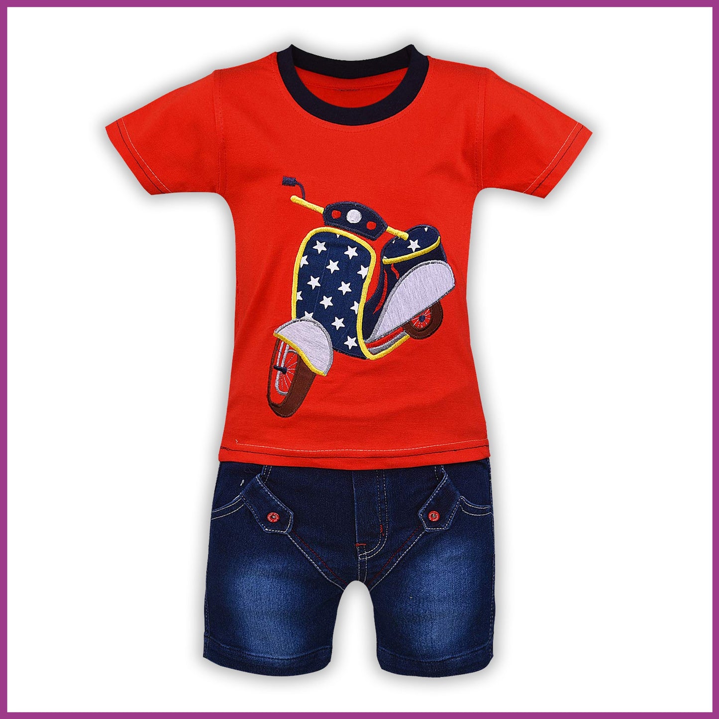 Jivzo Unisex Clothing Sets for Boys & Baby Girls-(bt22rd)