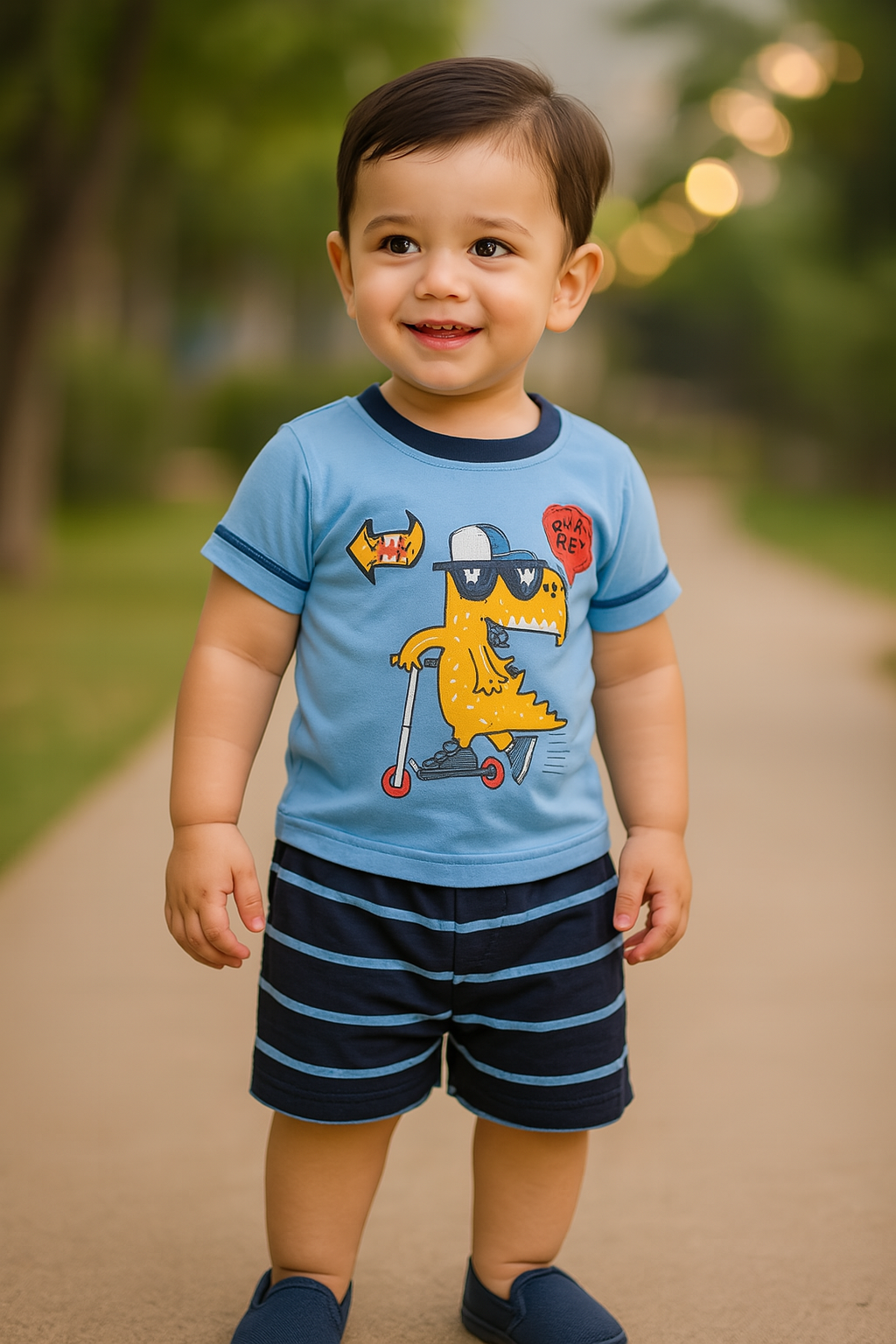 Jivzo Unisex Clothing Sets for Baby Girls - Boys-(bt25blu)
