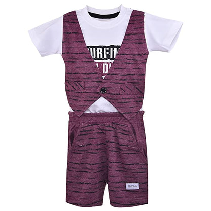 Jivzo Baby Boys T-Shirt And Short For Boys-(bt507ppl)