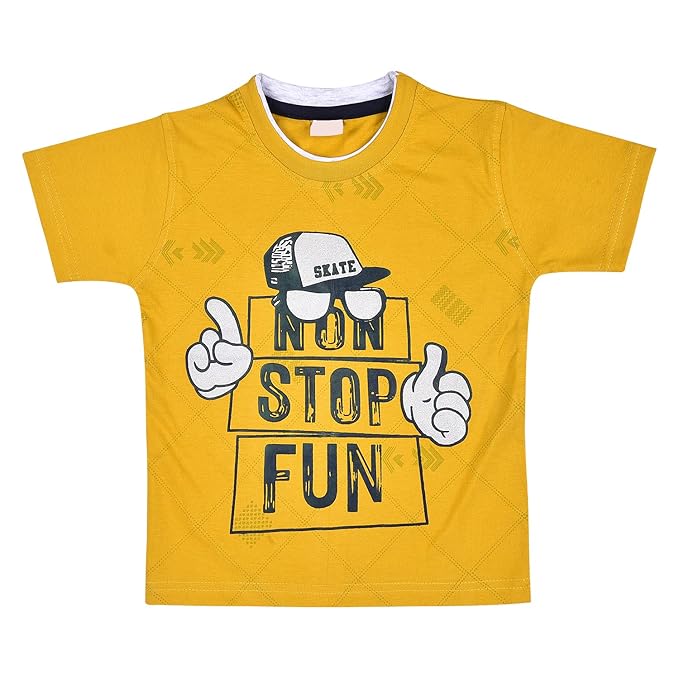 Baby Boys Casual Printed T-shirt and Shorts Clothing Set