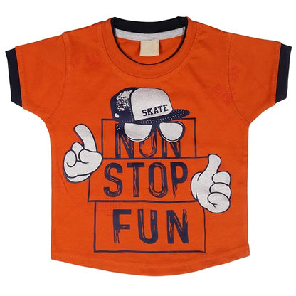 Baby Boys Casual Printed T-shirt and Shorts Clothing Set