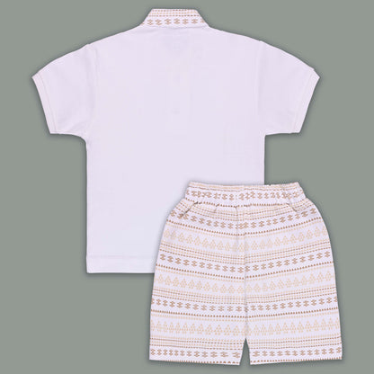 Boys Cotton T-shirt and Shorts Partywear Set
