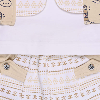 Boys Cotton T-shirt and Shorts Partywear Set