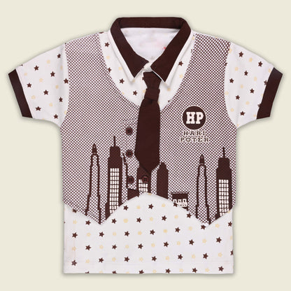 Boys Cotton T-shirt and Shorts Partywear Set bt828