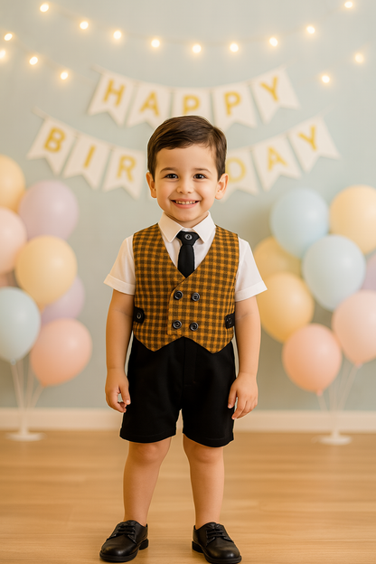 Jivzo Boys Rompers For Kids-(bt82ylw)
