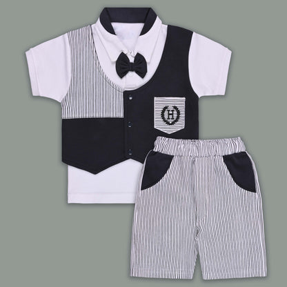 Boys Cotton T-shirt and Shorts Partywear Set bt830