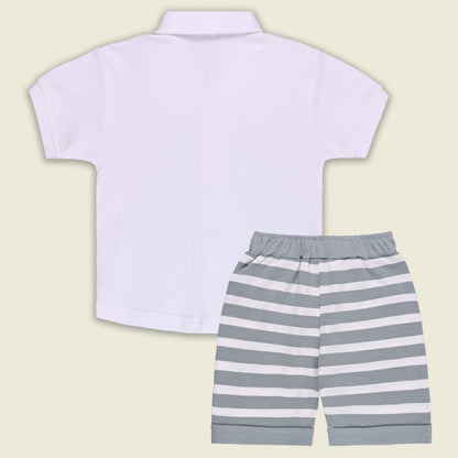 Boys Cotton T-shirt and Shorts Partywear Set