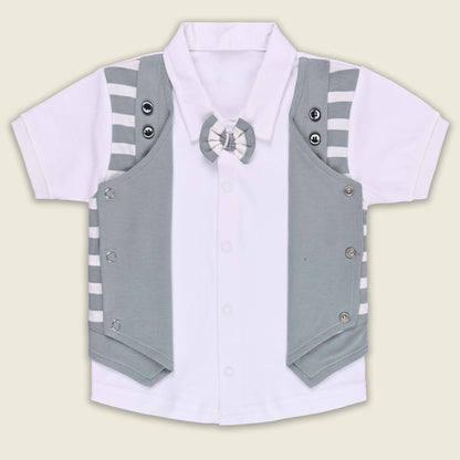 Boys Cotton T-shirt and Shorts Partywear Set
