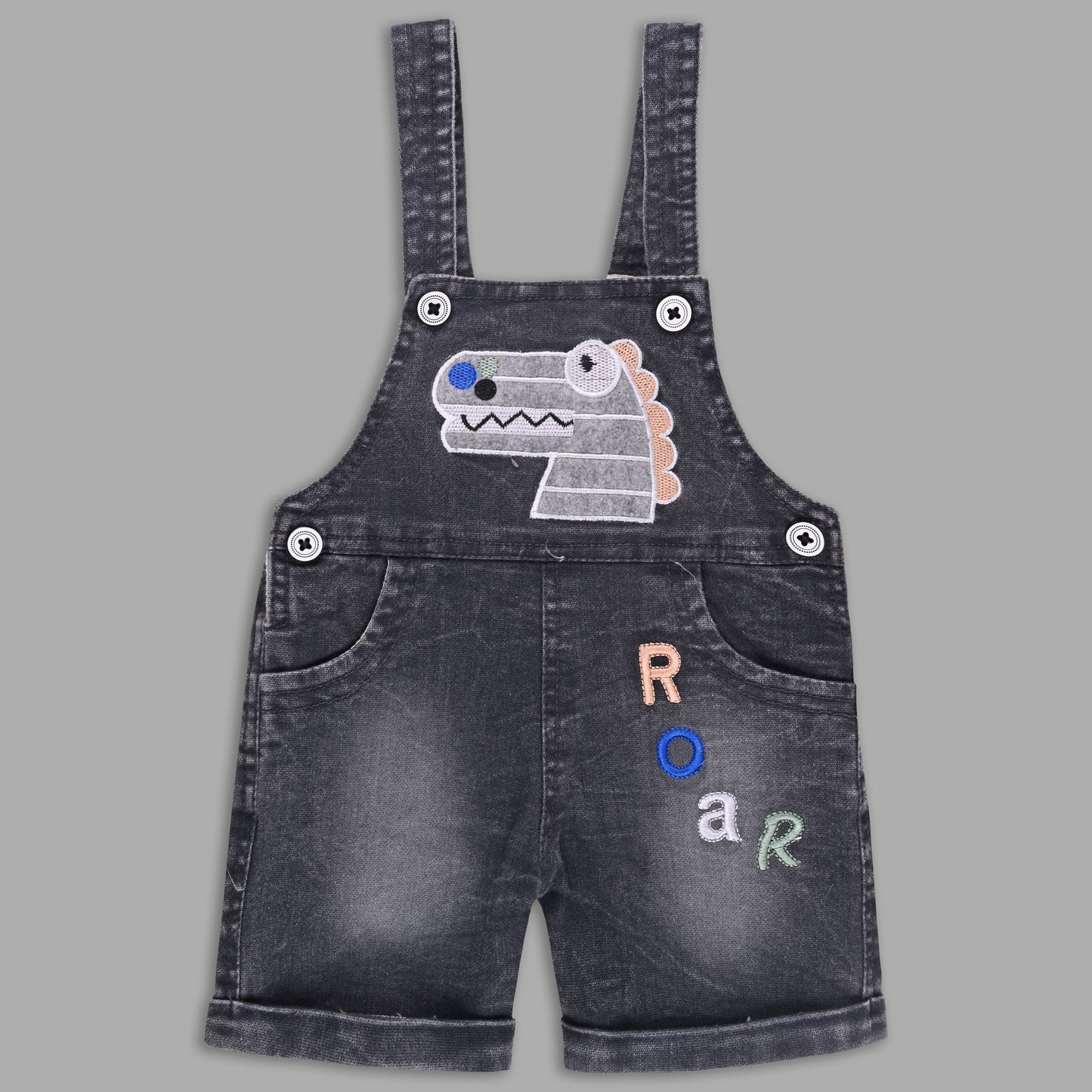 Boys Striped T-shirt and Denim Dungaree Set