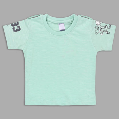 Boys Striped T-shirt and Denim Dungaree Set
