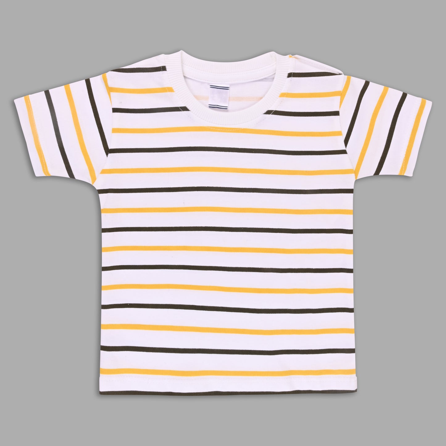 Boys Striped T-shirt and Denim Dungaree Set