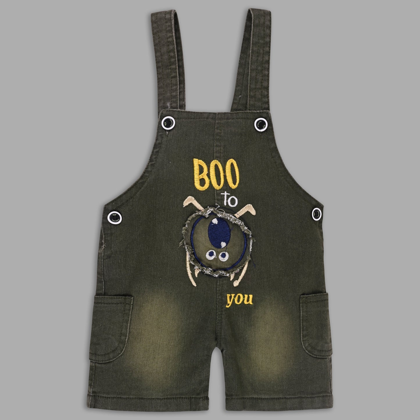 Boys Striped T-shirt and Denim Dungaree Set