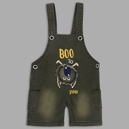 Boys Striped T-shirt and Denim Dungaree Set