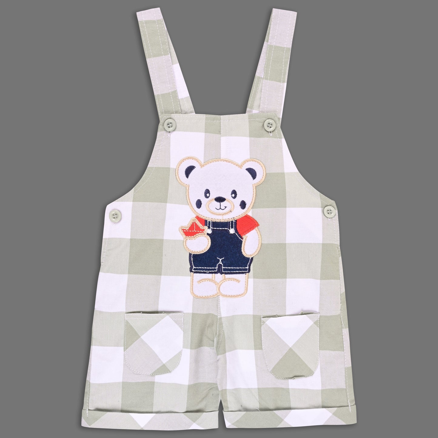 Boys Striped T-shirt and Denim Dungaree Set