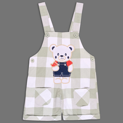 Boys Striped T-shirt and Denim Dungaree Set