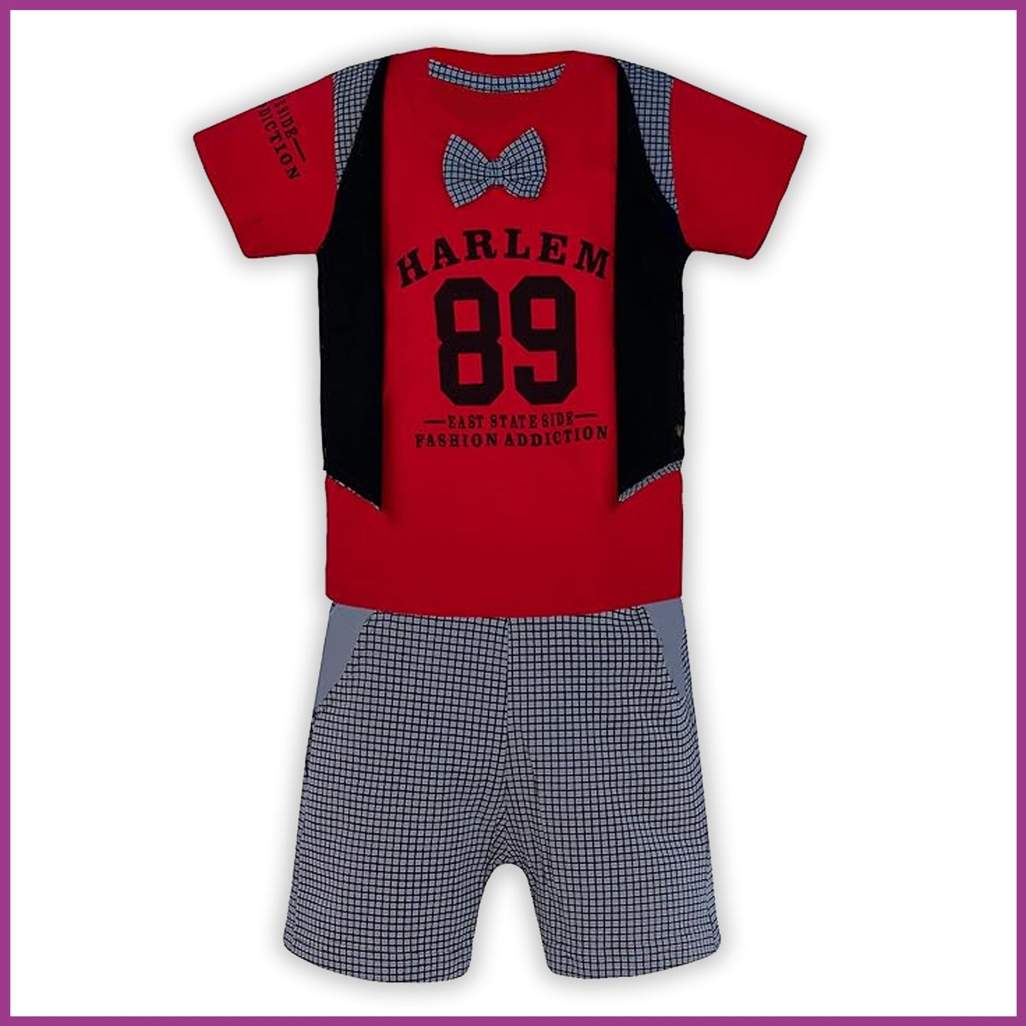 Premium Boys Clothing Set For Kids-(bt88red)