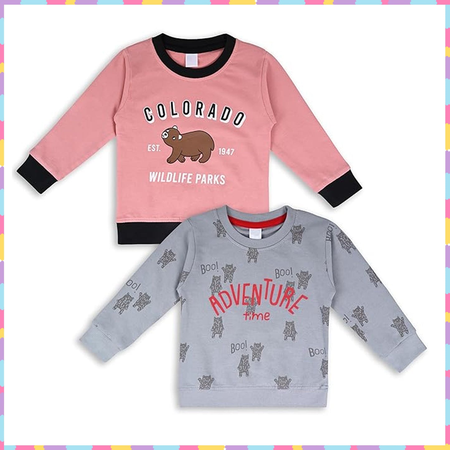 Buy Unisex Cotton Sweatshirt Online | Best Sweatshirt for Boys | Buy two Kids Sweatshirts Under 499