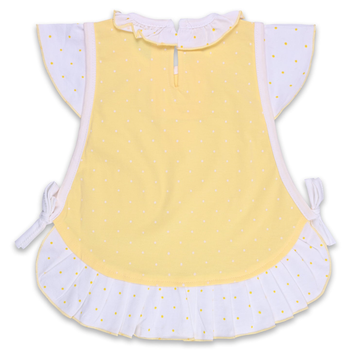 Baby Girls Polka Print Fit and Flare Frock Dress With Brief