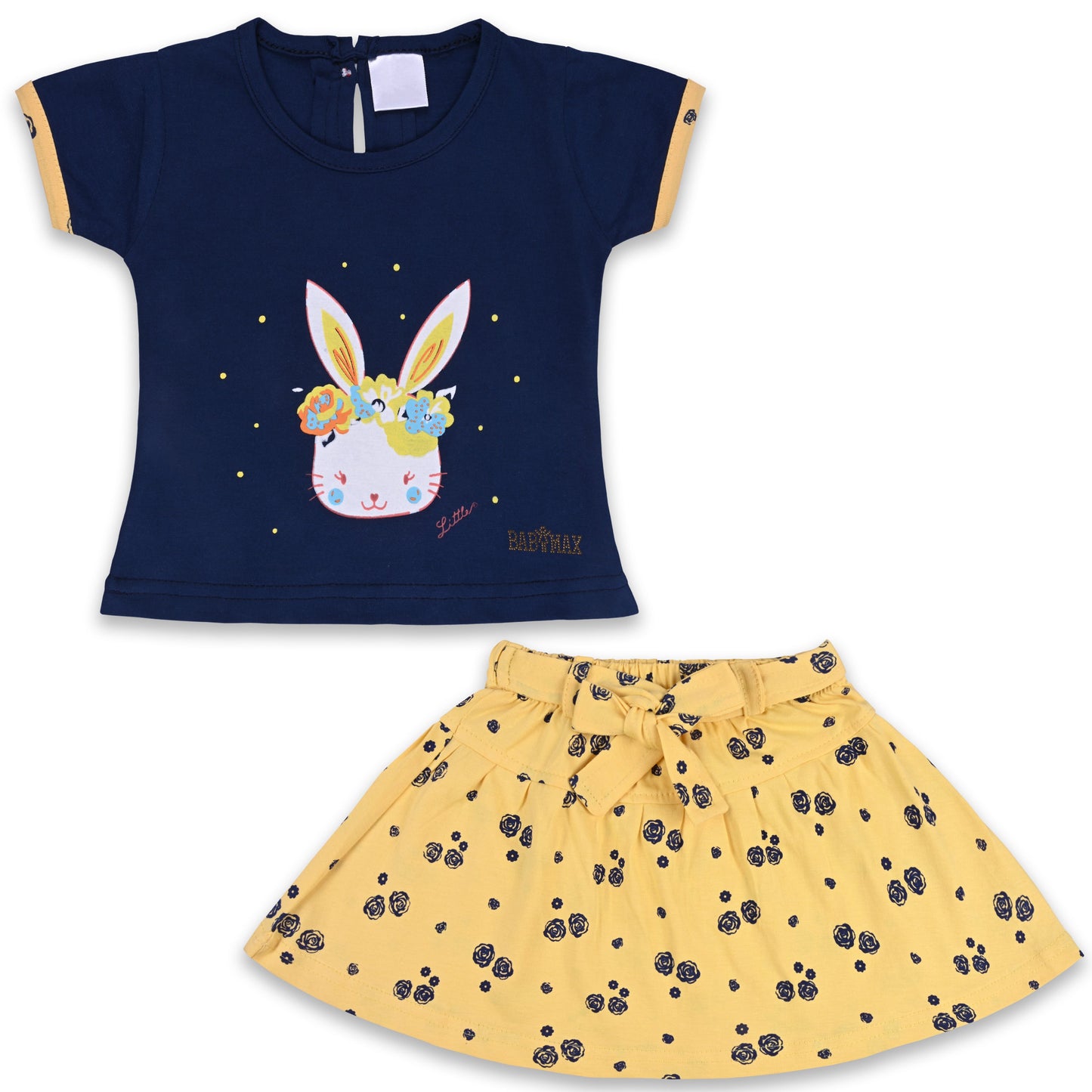 Baby Girls Graphic Print Top and Skirt Clothing Set