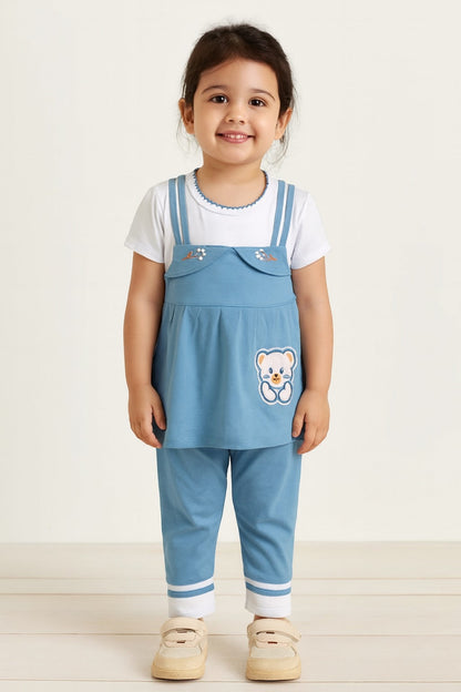 Baby Girls Applique Top and Pant Clothing Set