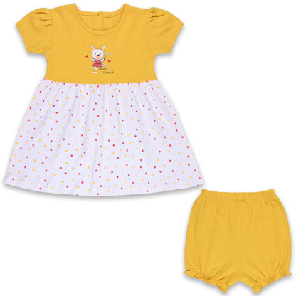 Girls Polka Dot Print A-Line dress