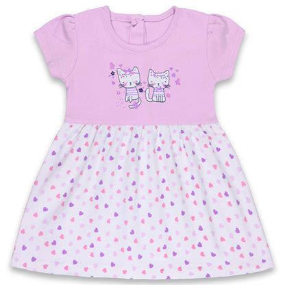 Girls Polka Dot Print A-Line dress