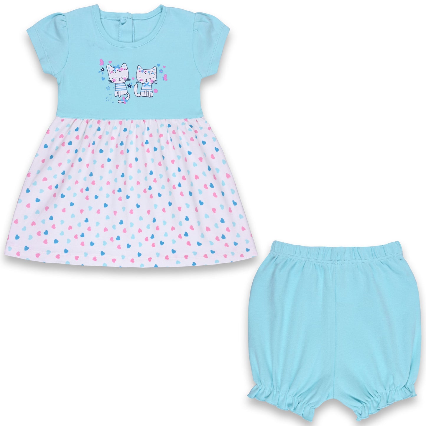 Girls Polka Dot Print A-Line dress