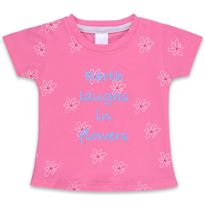Girls Floral Print T-Shirt