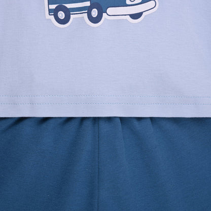 Boys Printed T-Shirt and Track Pant Clothing Set