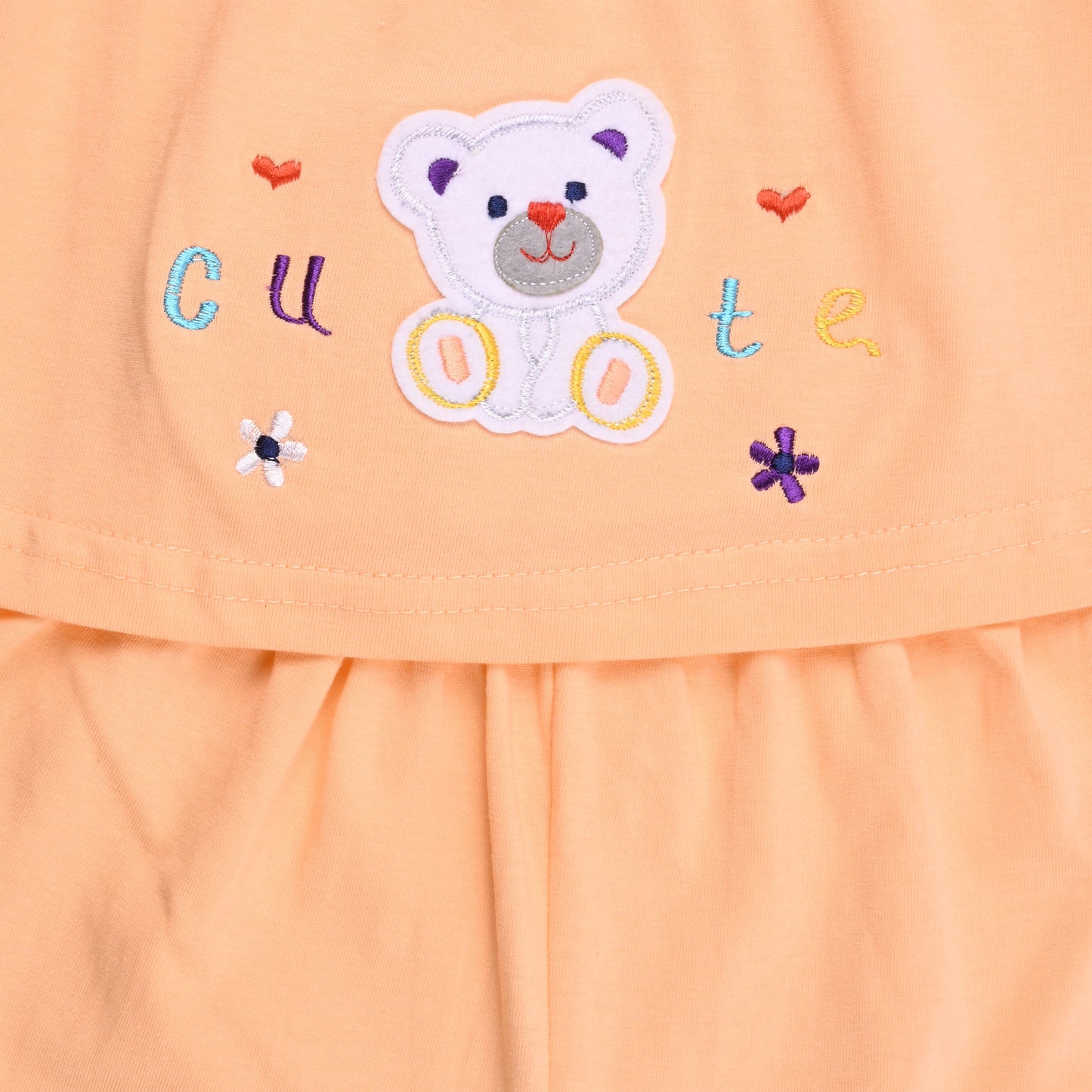 Girls Applique Top and Pant Summer Set