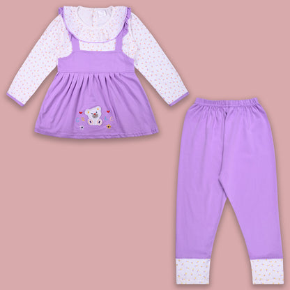 Girls Applique Top and Pant Summer Set