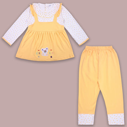 Girls Applique Top and Pant Summer Set