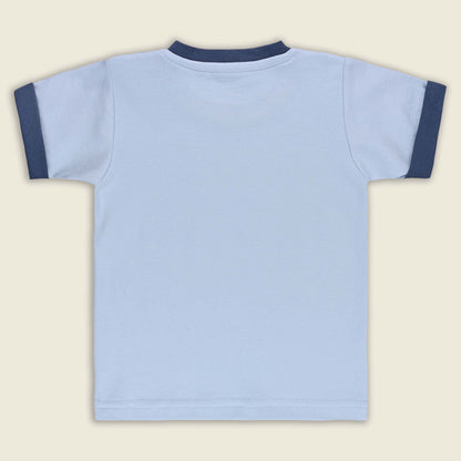 Boys Printed Cotton Tshirt and Shorts Set