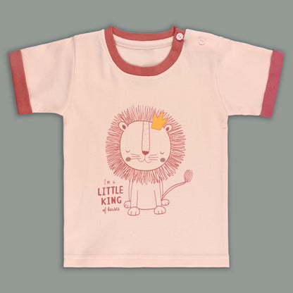 Boys Printed Cotton Tshirt and Shorts Set