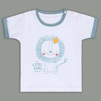 Boys Printed Cotton Tshirt and Shorts Set