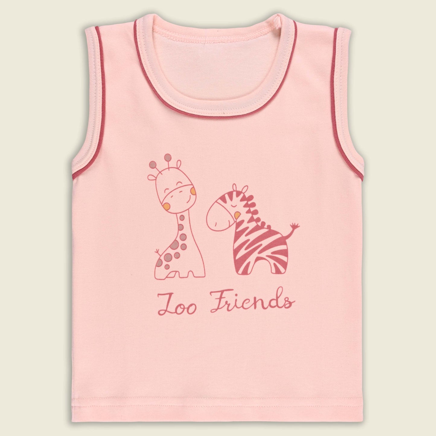 Boys Printed Cotton Tank Shirt and Shorts Set