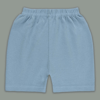 Boys Printed Cotton Tank Shirt and Shorts Set