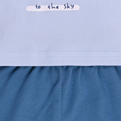 Boys Cotton Printed Tank Top and Shorts Set