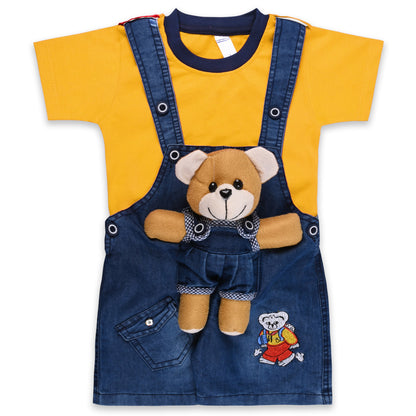 Baby Boys Applique T-Shirt and Shorts Dungaree Set