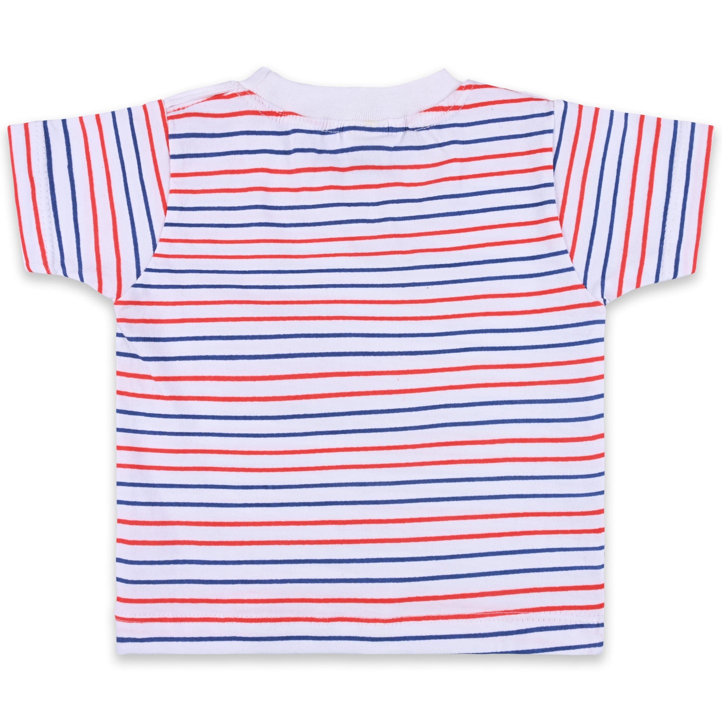 Baby Boys Striped T-Shirt and Shorts Dungaree Set