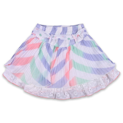 Girls Polka Print Top and Skirt Clothing Set
