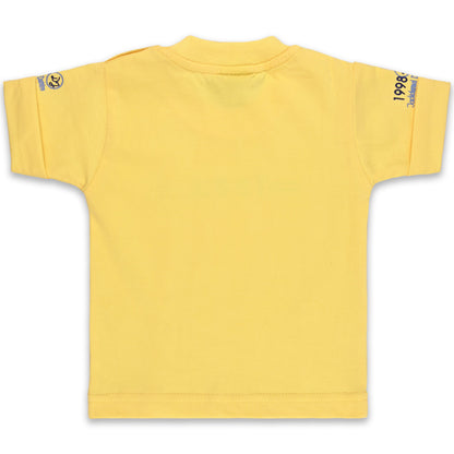 Baby Boys Printed T-Shirt and Shorts Dungaree Set