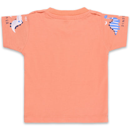 Baby Boys Checked T-Shirt and Shorts Dungaree Set